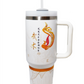 white high-quality Wushu martial arts 40oz water bottle thermos tumbler insulated temperature 