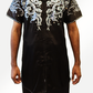 #10 Black with Stunning Silver Clouds Embroidery Silk