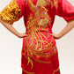 #09 Golden Phoenix Queen Red Silk