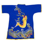 Blue Dragon with Gold Embroidery Silk #R02