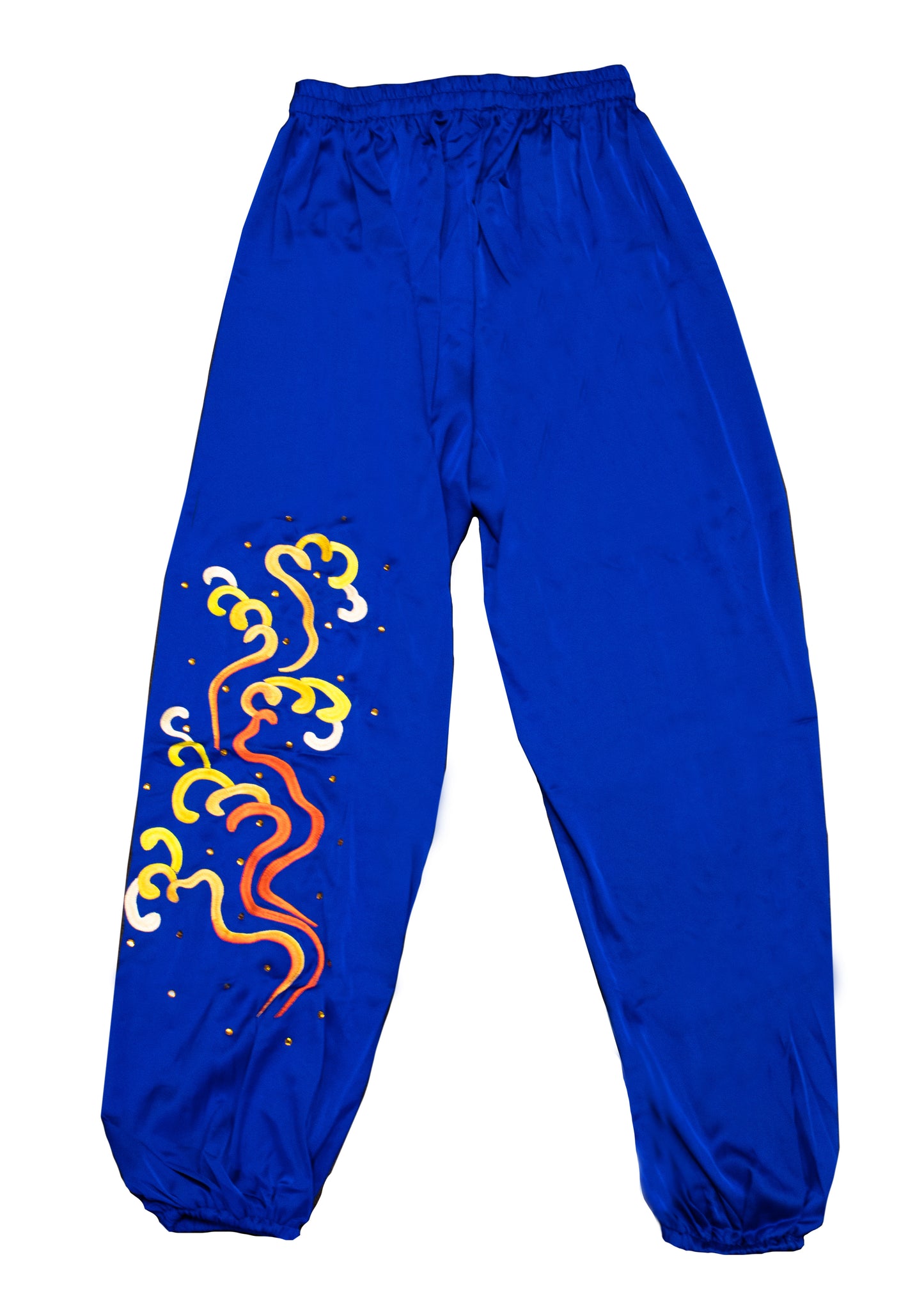 Blue Dragon with Gold Embroidery Silk #R02