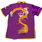 Purple Dragon with Sequins Sleeve Silk #R01