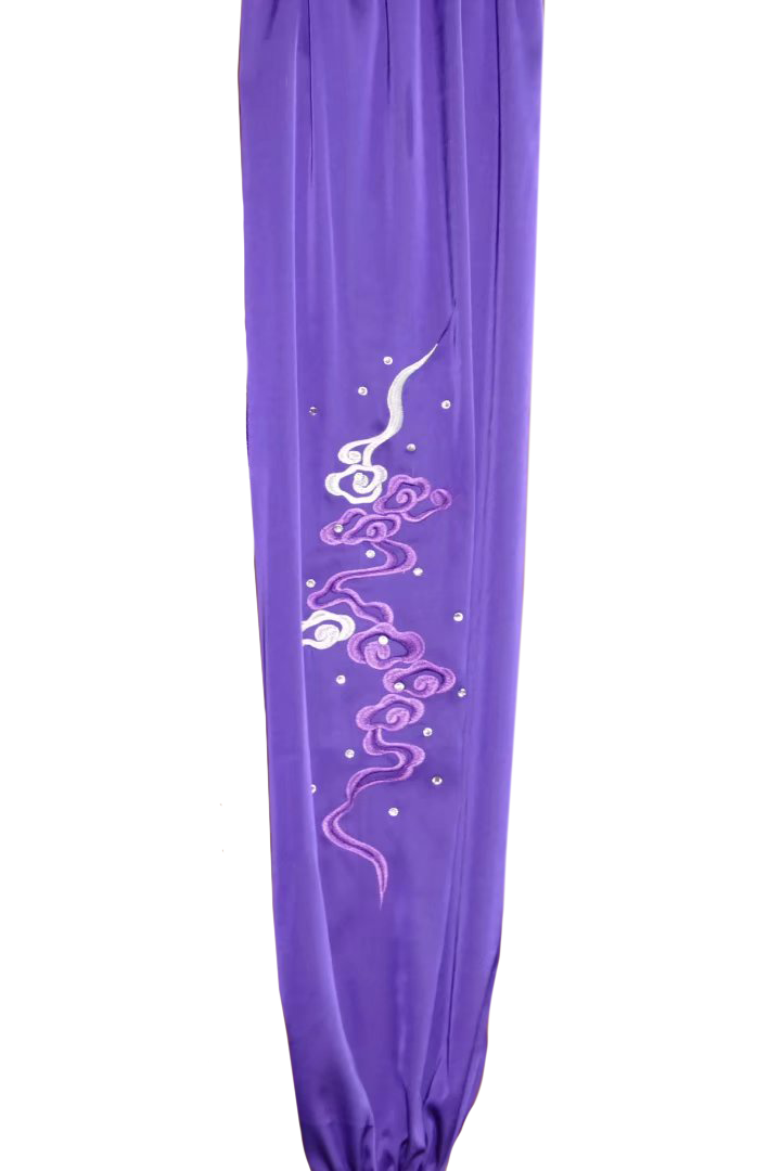 #29 Beautiful Purple Dragon with Sequin Sleeve Silk